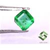 SBI Gems 4x3.75 MM Certificato Smeraldo Naturale Taglio Ottagonale 0.24 Cts Slegato Gemma