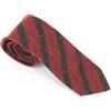 Suitsupply Uomo Cravatta 150 X 8 CM Rosso Pointed-End Seta Lana Misto Cotone A