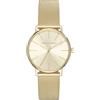 Armani Exchange orologio per donna, movimento al quarzo e cassa orologio per 36 mm con cinturino in acciaio inossiorologio perbile, pelle o silicone, Tono oro e crema
