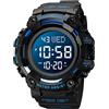 FANMIS Orologio sportivo da uomo, militare, multifunzione, digitale, sveglia, al quarzo, impermeabile, Y Blu, Minimalista