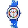 QBOS Orologio QBOS Dolphin, cinturino in silicone blu scuro