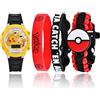 Accutime Orologio casual POK40055, Giallo/nero/rosso