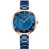 CURREN Orologi da polso da donna, in oro rosa, di lusso, al quarzo, impermeabile, da donna