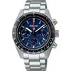 Seiko Prospex Speedtimer SSC815P1 Orologio sportivo con cronografo solare e quadrante blu, Argento/blu, Cronografo