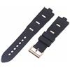 ROUHO 8 mm nera Cinturino per orologio da polso in gomma siliconica per BUL-GARI DIA-GONO DP42C14SVDGMT-Oro Rosa 22mm