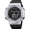 SKMEI Orologio sportivo digitale da uomo, militare, impermeabile, con schermo a LED, ampio quadrante, cronometro, sveglia, orologio da polso, Ag