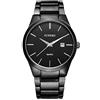 CURREN - Orologio Uomo Minimalista 8106 - Resistente all'Acqua 30m - Nero