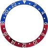RNSZKIPJ Orologio Accessori Anello Esterno 38mm Diametro Interno 30.5 Lunetta Bicolore Adatto 40mm Shell per GMT Alluminio Magnesio Anello Bocca, Blu Redandwhiteletters, misura unica