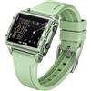 Forrader Orologio digitale quadrato da uomo con numeri grandi, quadrante grande, orologio da polso per uomo e donna, impermeabile, LED, unisex, elettronico, con sveglia, data, cronometro, Cinturino