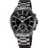 LOTUS Orologio Intelligente Uomo Ibrido Connected Acciaio Inox 316L Grigio - Analogico - Impermeabile 10 ATM 18807/2 - Controllo Musica, Contapassi, Notifiche Chiamate