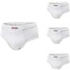 PRIMAL Boxer Uomo - Slip Uomo Offerta 4 Pezzi in Cotone Elasticizzato Taglie Maxi CONFORMATO (4 Slip Bianchi, 3XL)