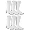 Fruit of the Loom 6 Pack Over The Calf Tube Socks Calze robuste, Bianco/Giardino opulento, 37.5-46 EU (Pacco da 6) Uomo