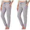 Lotto pantalone tuta donna in felpa ESTIVA, offerta per 1-2 pezzi, pantaloni felpa donna leggeri (2 PEZZI GRIGI, S)