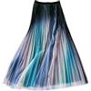 Femiserah Women's Long Rainbow A Line Tulle Tutu Skirts Tiered Skirt Petticoat（One Size, Gradient Pink