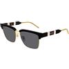 Gucci Gg0603s Occhiali da sole Uomo, Nero-nero-grigio, 56