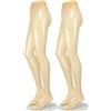 Girardi EVOLUTION Collant velato senza cinturino 15 Den. 2 paia/pezzi - 86% nylon 13% elastan 1% cotone (4-XL, Visone)