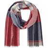 LINDENMANN Sciarpa uomo rosso sciarpa da uomo sottile 100% cotone, Blu, Taglia unica
