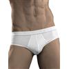 JULIPET INTERVALLO Slip Medio Cotone Elasticizzato conf. Bipack 2 Paia (3 M IT48, Nero)