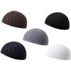 Abiyou 5 cappelli Kufi da uomo, berretto musulmano all'uncinetto, berretto traspirante con teschio, cappelli islamici, berretto musulmano Kufi, fodera elastica per casco, berretto da preghiera,