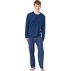 RAGNO Pigiama uomo in puro cotone art. U465N1-50, Blu