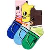 Happy Socks 3-Pack calzini animali per bambini, colorati e divertenti, calzini con gatti e cani