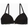 Emporio Armani Eternal Lace Padded Triangle Bra, Reggiseni basic Donna, Nero (Black), L