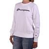 Champion Felpa da Donna Girocollo Garzata Bianca Taglia M cod 112585-WW001