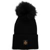 RefrigiWear Berretto Con Pompon In Pelliccia Snowflake 24AIRAB05508MA9083 Nero