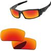 PapaViva Sostituzione lenti per Oakley Canteen 2006, Pro+ Fire Red Polarizzato, Taglia unica