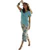 ANDRA Pigiama Donna Mezze Maniche Estivo in Cotone Taglie da I a V 0884
