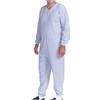 Made in Italy Saggio Tutone Pigiama Intero Anziano Unisex Mezza Stagione