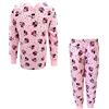 Disney Pigiama Lungo in Puro Cotone Bimba Minnie Art. 9065 (Rosa Chiaro, 5/6 Anni)