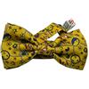 Avantgarde - Nuovo Papillon di seta giallo con fantasia soli e lune per uomo