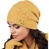 Kamea Cappello Femminile Autunnale Uniforme Vasto, Marrone,Uni