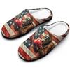 Generic Pantofole da uomo divertenti con elefanti e gorilla, da boxe, casual, calde, con suola in gomma, per interni ed esterni, Stile:, 7-8（40-41）