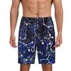 SCAUA Pantaloncini da pigiama da uomo che si illuminano al buio, morbidi e comodi, con tasche, Si illumina al buio., M