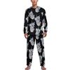 FWJZDSP Simpatico Pigiama da Uomo a Maniche Lunghe con Orsetto Koala, Top e Pantaloni, Camicia da Notte