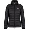 Emporio Armani EA7 Giacca Piumino da Donna Core Lady in Nylon Riciclato (IT, Testo, S, Regular, Regular, Nero)