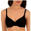 Saggio Playtex Reggiseno Modellante Soffice P6393 Coppa C B D con Ferretto Micro Support Donna Profumatore Nero C 36