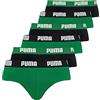PUMA Slip da uomo, confezione da 6, -327 verde, L