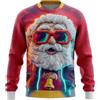 Generisch Christmas,Natale,Camicia natalizia da uomo a maglia testurizzata con scollo rotondo, a maniche lunghe, maglione casual, morbido, confortevole, foderata in pile, termica invernale, alternativa, Colore