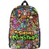 Tongyundacheng My Singing Monsters Zaino Scuola 3D Stampato Ragazzi Ragazze Schoolbag Anime Cartoon Studenti Bookbag Laptop Zaino Da Viaggio, Tipo 15, 47x28cm