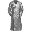 CIDCIJN Giacca In Pelle Da Uomo - Chiusura Con Bottoni Pu Leather Jacket Top Long Trench Winter Men'S Vintage Business Outerwear Premium Officer Black Coat Large Size, Silver,Xl