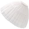 VALICLUD Petticoat Gonna tutù Krinoline Sottogonna regolabile Lolita Vestito Layered Puff Rock Mini Tutu Rock Blase Rock (bianco)