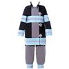 Charous Anime Fuoco Forza Cosplay Costume,vigili del fuoco uniforme utilizzato per Festival Festa a tema Cosplay Shinra Kusakabe Grigio L