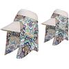 iHomey Roll Up Wide Brim Visiera Parasole UPF 50+ Protezione UV Cappello con Protezione per Il Collo