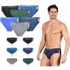 Navigare Offerta 6 Slip Uomo Elasticizzati Pacco da 6 Slip con Elastico Esterno Disponibili in Vari Modelli (IT, Testo, XL, Regular, Regular, 21317Z)