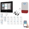 ITALIAN ALARM - Allarme Casa Senza Fili 7 Super Touch Screen, Antifurto WiFi GSM con APP, Sistema Allarme Wireless Completo con Sirena da Esterno. Già configurato, Video Tutorial e Assistenza Italia