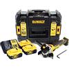 DEWALT DCG405P3-QW - Smerigliatrice 125 mm a batteria 18V 3 batterie 5.0 Ah Caricabatterie e valigetta TStak