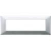 Vimar 14657.20 Plana placca 7 moduli, 20.6x8x0.9 cm, argento opaco